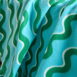 OHS Swirl Fleece Throw - Blue/Green - thumbnail 2