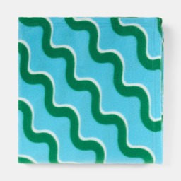 OHS Swirl Fleece Throw - Blue/Green - thumbnail 4