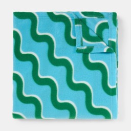 OHS Swirl Fleece Throw - Blue/Green - thumbnail 5