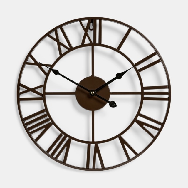 OHS Skeleton Wall Clock - Chocolate - image 1