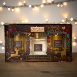 Starlytes Christmas Reed Diffuser & Scented Candle Set - Gingerbread - thumbnail 2