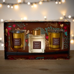 Starlytes Christmas Reed Diffuser & Scented Candle Set - Gingerbread - thumbnail 1