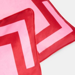 OHS 4 Pack Square Print Cushion Covers - Hot Pink/Red - thumbnail 4