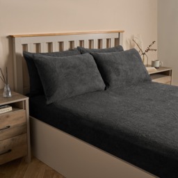 OHS Teddy Fleece Pillowcases - Charcoal - thumbnail 3