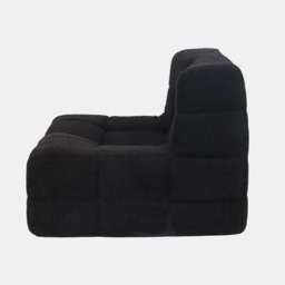 OHS Boucle Square Lazy Chair - Black - thumbnail 4