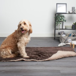 OHS Sherpa Soft Quilted Pet Blanket - Chocolate