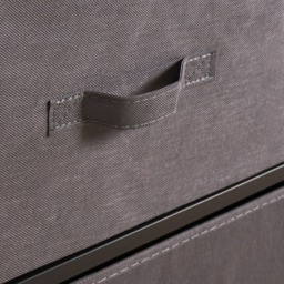 OHS Brooklyn Fabric 5 Drawer Chest - Grey - thumbnail 2