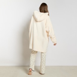 OHS Adults Zipper Hoodie Blanket - Cream - thumbnail 2