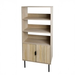 OHS Ribbed Display Unit - Light Wood - thumbnail 3