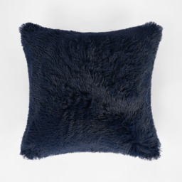 OHS 4 Pack Fluffy Cushion Covers, Navy - 45 x 45cm - thumbnail 4