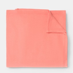 OHS Plain Fleece Throw, Coral - 200 x 240cm - thumbnail 4