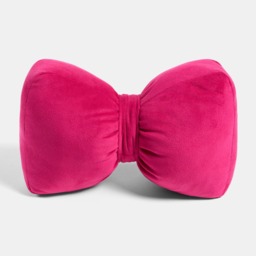 OHS Matte Velvet Bow Doorstop - Hot Pink - thumbnail 3