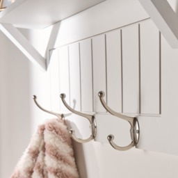 OHS Coat Hook Shelf - White - thumbnail 2