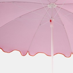 OHS Scallop Edge Outdoor Parasol - Pink/Orange - thumbnail 4