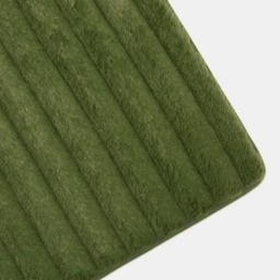 OHS Faux Fur Ribbed Rug, Woodland Green - 120 x 170cm - thumbnail 2