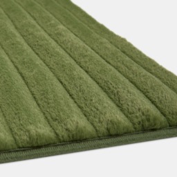 OHS Faux Fur Ribbed Rug, Woodland Green - 120 x 170cm - thumbnail 3