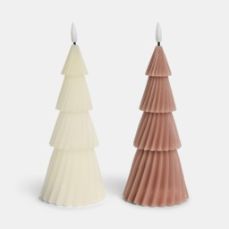 OHS 2 Pack LED Tree Candles - Natural/Cream - thumbnail 3