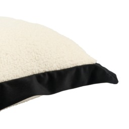 OHS 2 Pack Oxford Boucle Cushion Cover, White/ Black - 45 x 45cm - thumbnail 5