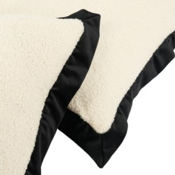 OHS 2 Pack Oxford Boucle Cushion Cover, White/ Black - 45 x 45cm - thumbnail 4