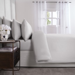 OHS Luxe 220 Thread Count 100% Cotton Sateen Duvet Set, Silver - Single - thumbnail 4