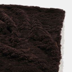 OHS Cable Knit Sherpa Throw, Brown - 180 x 210cm - thumbnail 4