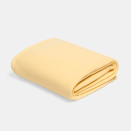 OHS Plain Fleece Throw, Lemon - 200 x 240cm - thumbnail 3