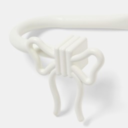 OHS 2 Pack Bow Curtain Rod Tie Backs - Cream - thumbnail 4