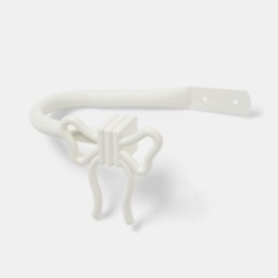 OHS 2 Pack Bow Curtain Rod Tie Backs - Cream - thumbnail 3