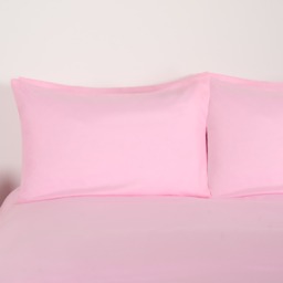 OHS 2 Pack Plain Dyed Housewife Pillowcases - Pink - thumbnail 3