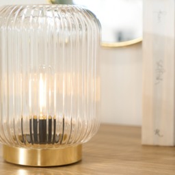 OHS Glass Battery Operated Table Lamp - Clear - thumbnail 2