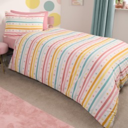 OHS Rainbow Print Duvet Set, Multi - Single - thumbnail 4