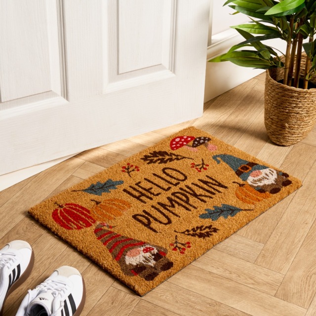 OHS Autumn Print Coir Mat - Brown - image 1