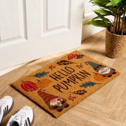 OHS Autumn Print Coir Mat - Brown - thumbnail 1