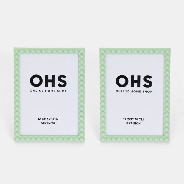 OHS 2 Pack Bobbin Photo Frames - Sage