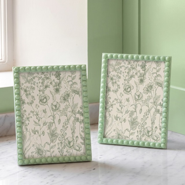OHS 2 Pack Bobbin Photo Frames - Sage - image 1