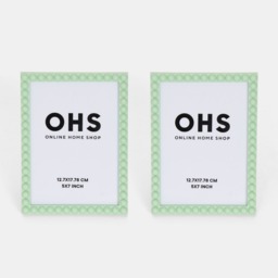 OHS 2 Pack Bobbin Photo Frames - Sage