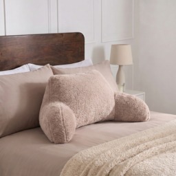OHS Teddy Fleece Cuddle Cushion - Natural - thumbnail 1