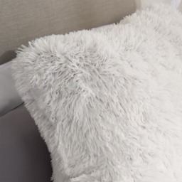 OHS Long Hair Cuddle Cushion - Grey - thumbnail 5