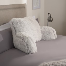 OHS Long Hair Cuddle Cushion - Grey - thumbnail 1
