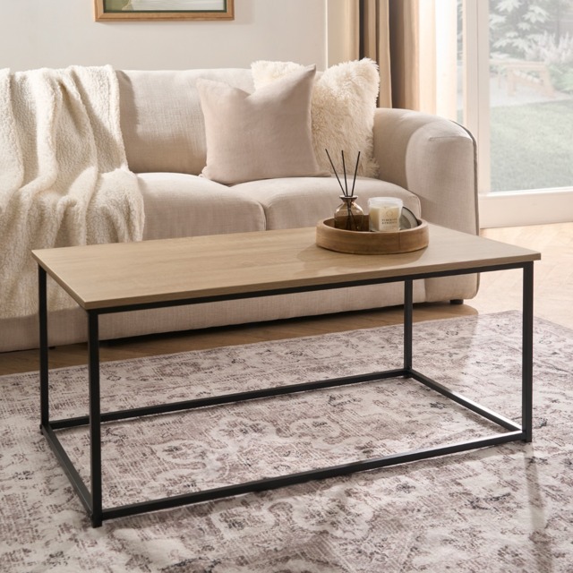 OHS Manhattan Rectangle Coffee Table - Natural Wood - image 1