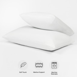 OHS Soft Touch Pillows, White - 2 Pack - thumbnail 1