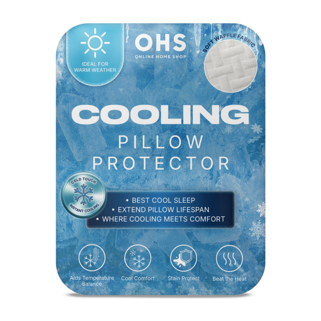 OHS Cooling Pillow Protectors, White - 2 Pack - image 1