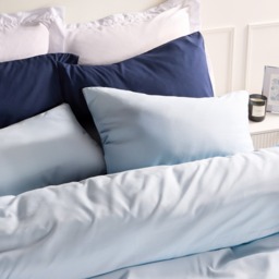 OHS Plain Duvet Cover Set, Light Blue - King - thumbnail 2