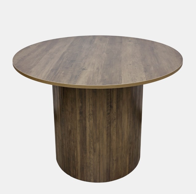 OHS Madison Ribbed Dining Table - Medium Wood