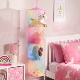 OHS Extra Large Kids Toys Storage Hanging Net Basket - Tie Dye