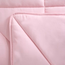 OHS Coverless Geo Quilted 7.5 Tog Duvet Set, Blush - Single - thumbnail 4