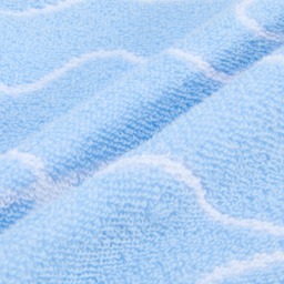 OHS 100% Cotton Bow Print Bath Towel - Blue - thumbnail 5