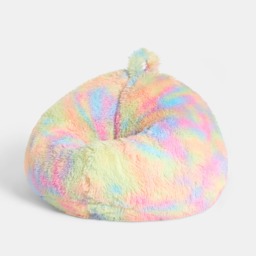 OHS Kids Fluffy Tie Dye Bean Bag - Multi - thumbnail 4