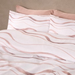 OHS Wave Duvet Cover Set, Natural - Double - thumbnail 2