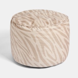 OHS Zebra Print Footstool - Natural - thumbnail 2